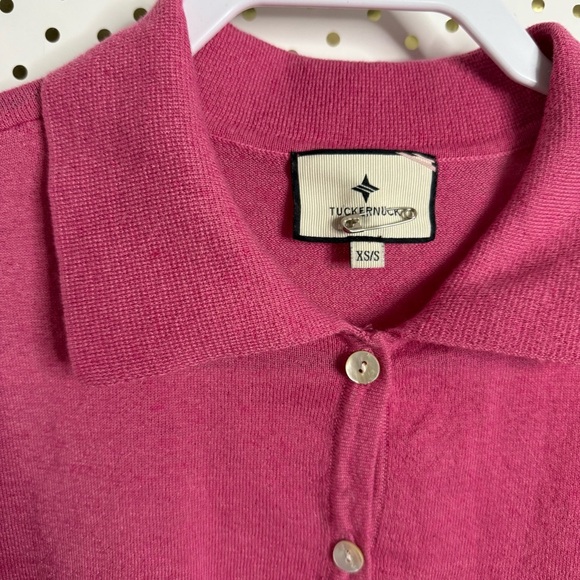 Tuckernuck Pink Relaxed Polo Button Down - Picture 4 of 9
